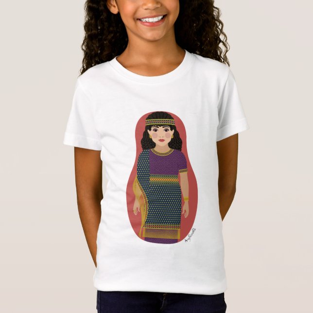 T - Shirt antiker assyrischer Girls (Vorderseite)