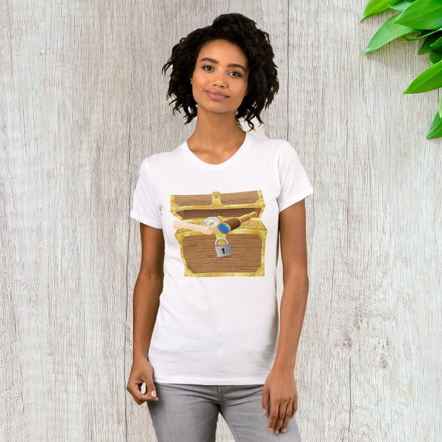 T - Shirt Antique Treasure Chest Womens (Von Creator hochgeladen)