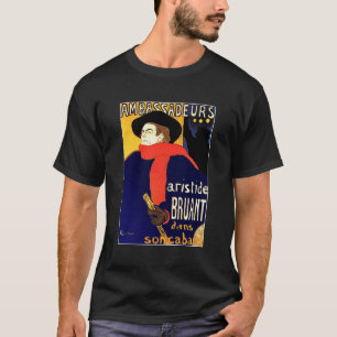 T - Shirt: Aristide Bruant von Toulouse-Lautrec T-Shirt