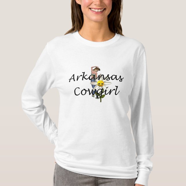T-SHIRT Arkansas-Cowgirl (Vorderseite)