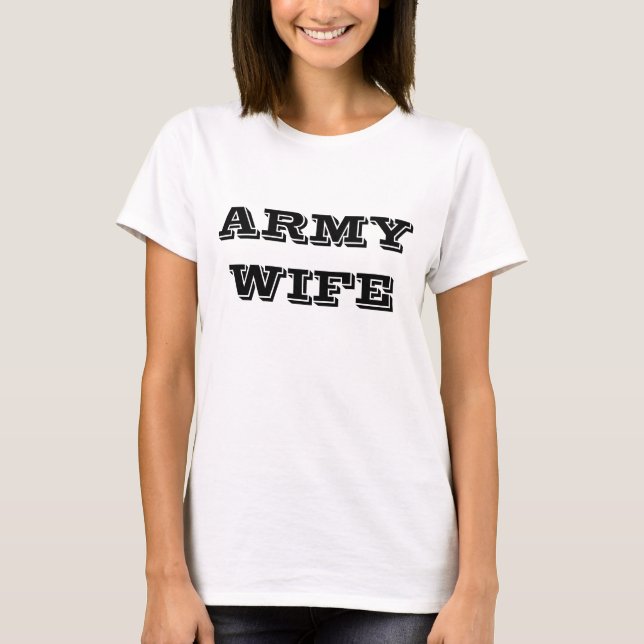 T - Shirt Army Ehefrau (Vorderseite)