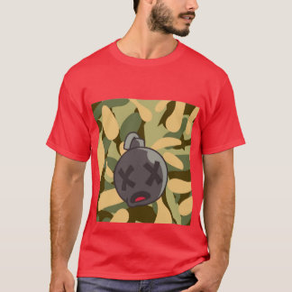 T - Shirt Army Fatigue Pattern Front & Center