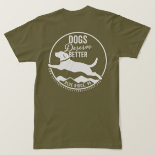 T - Shirt Army Green White Logo