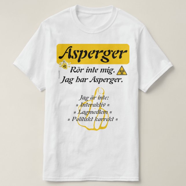 T-shirt — Asperger (Design vorne)