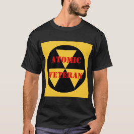 T Shirt Atomic Veteran mit Strahlungssymbol