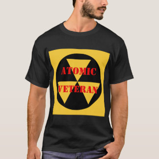 T Shirt Atomic Veteran mit Strahlungssymbol