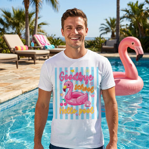 T-Shirt Auf Wiedersehen Schule Hallo Schwimmbad