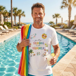 T-Shirt Auf Wiedersehen Schule Hallo Sommerparty