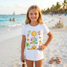 T-Shirt Auf Wiedersehen Schule Hallo Sommerparty
