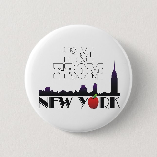 T-SHIRT aus New York Button (Vorderseite)