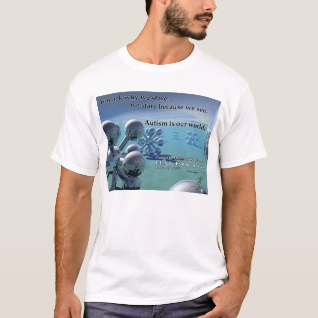 T - Shirt - Autismus ist unsere Welt (Vorderseite)