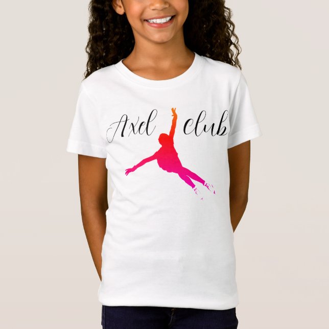 T - Shirt "Axel club" Figur Skaten (Vorderseite)