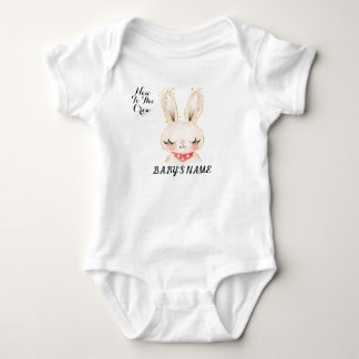 T - Shirt-Baby für Baby neu in der Crew Strampler