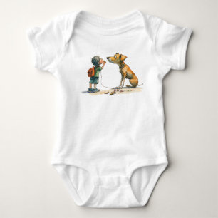 T - Shirt Baby Hund und Pferd neue Design