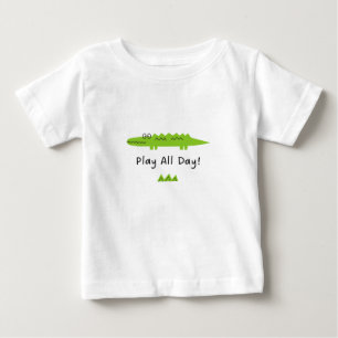 T-Shirt Baby Kinder Spiel Krokodil