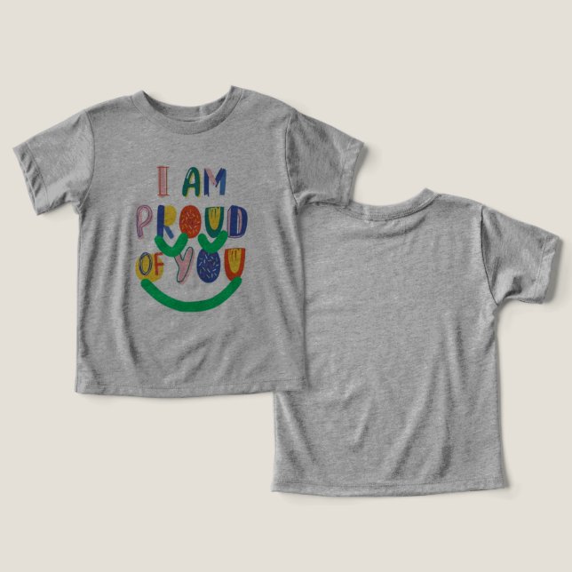 T - Shirt Babygraufarbe (Design Vorderseite & Rückseite)