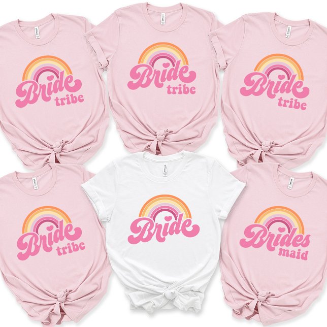 T - Shirt Bachelorette Retro Bride T-Shirt (Von Creator hochgeladen)