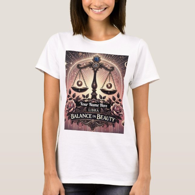 T - Shirt "Balance in Schönheit" (Vorderseite)
