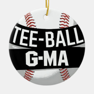 T-Shirt-Ball G-Ma Funny Teeball Oma Keramik Ornament