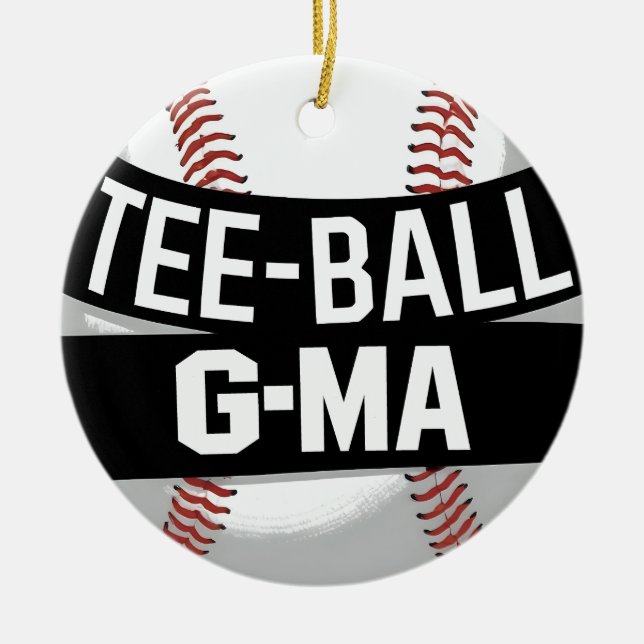 T-Shirt-Ball G-Ma Funny Teeball Oma Keramik Ornament (Vorne)