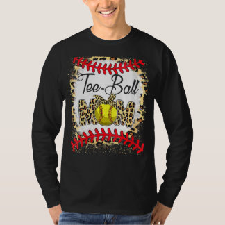 T-Shirt Ball Mama Softball Leopard geblasen Mutter