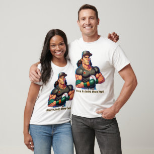 T-Shirt Baseball Unisex - Throw Heat