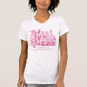 T-Shirt Batik Disco Junggesellinnenabschied Retro 