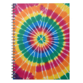 T-Shirt-Batik-Muster, lebendig bunt, Notizbuch Notizblock