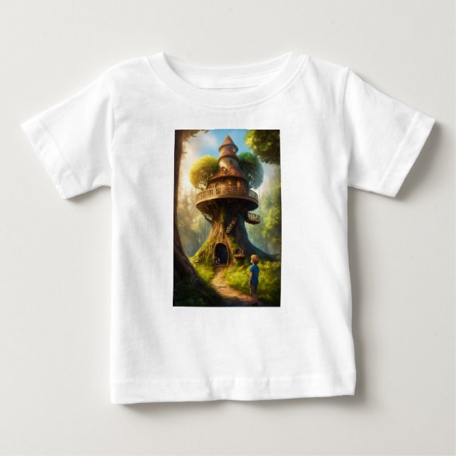 T - Shirt - Baumhaus - Kinderkleidung (Vorderseite)