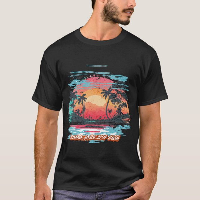 T - Shirt Beach hawai (Vorderseite)
