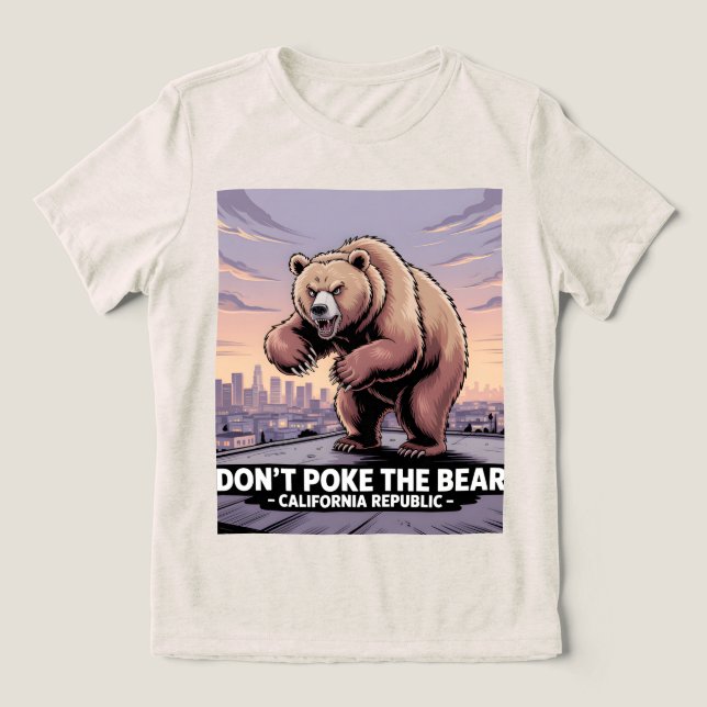 T-Shirt "Bear Statement" für Frauen in der Republi Tri-Blend Shirt (Design Vorderseite)