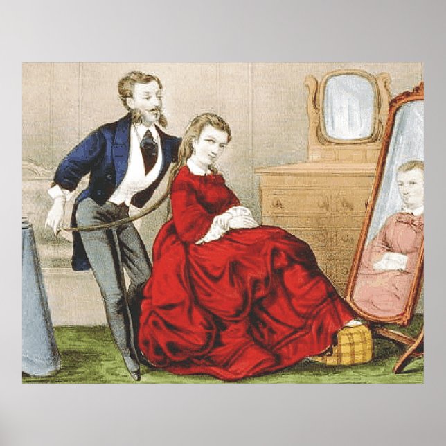 T-SHIRT Beauty Shop Retro Poster (Vorne)