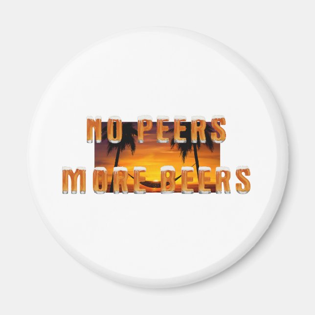T-SHIRT Beer in Paradiesmagnete Magnet (Vorne)