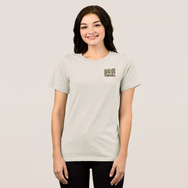 T - Shirt BELLA WOMENS BLUME STYLE DESIGN (Vorderseite voll)