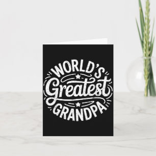 T-Shirt „Bester Opa der Welt“ Papa Männer Vatertag Karte