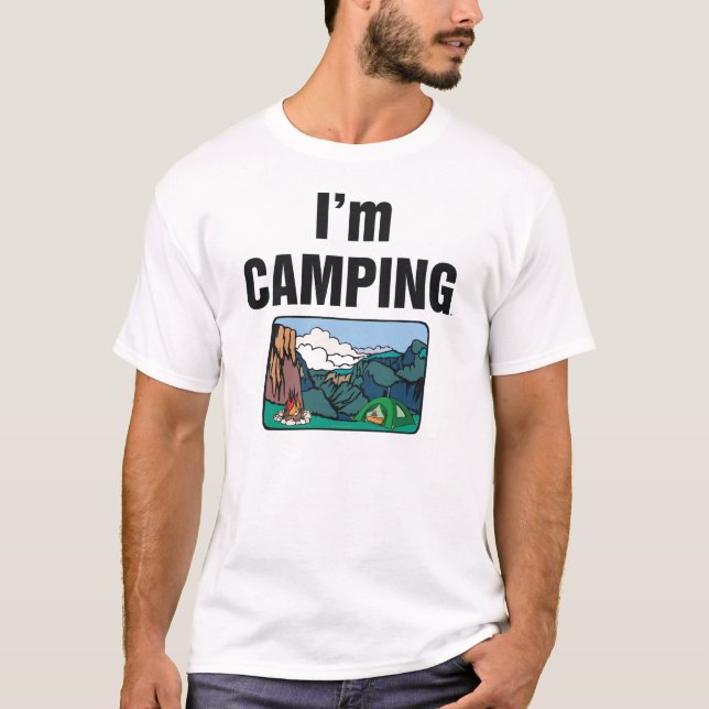 T-SHIRT bin ich Camping (Vorderseite)