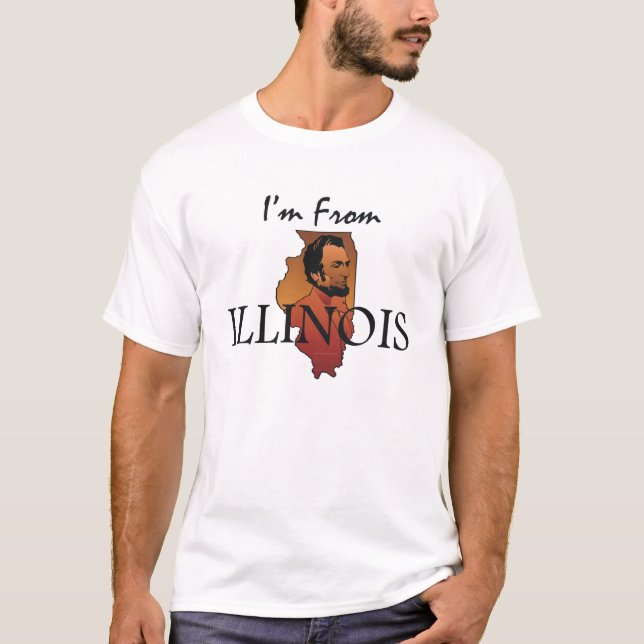T-SHIRT bin ich von Illinois (Vorderseite)