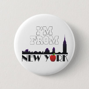 T-SHIRT bin ich von New York Button