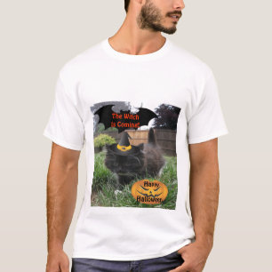 T - Shirt Black Cat die Hexe kommt