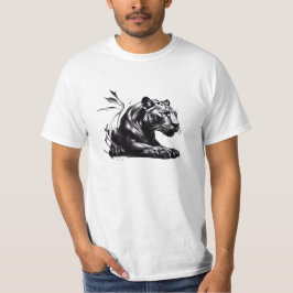 T - Shirt Black Pantha Design