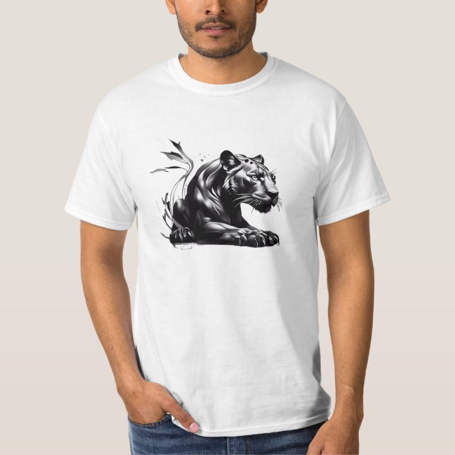 T - Shirt Black Pantha Design (Vorderseite)
