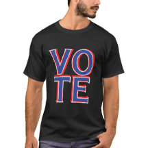 T - Shirt Black Vote USA Wahlen Patriotic