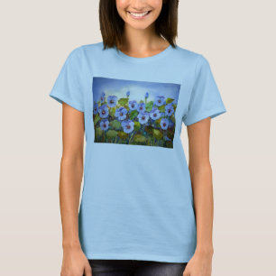 T-Shirt Blau-Stiefmütterchen