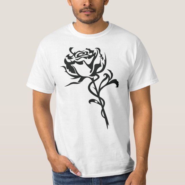 T-Shirt Blume Mann (Vorderseite)