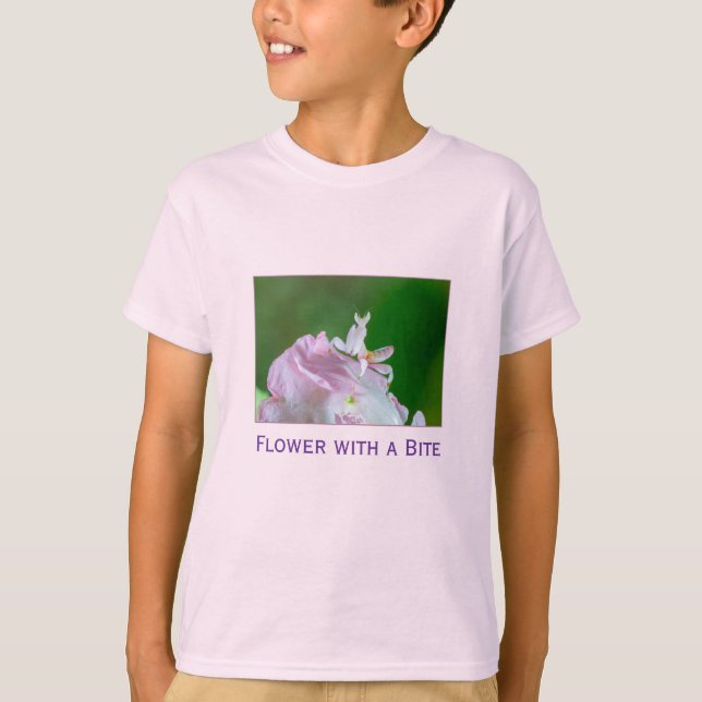T-Shirt - Blume mit einem Biss (Vorderseite)