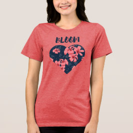 T-Shirt Blütenflorale Tri-Blend Shirt