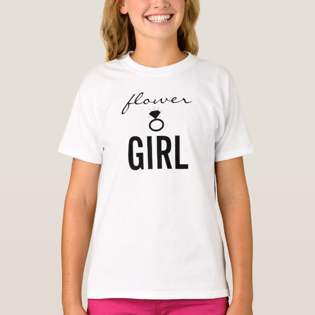 T - Shirt - Blütenmädchen (Bling) weiß (Vorderseite)