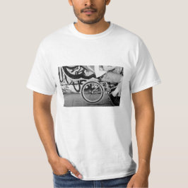 T - Shirt BMX Fahrrad Skate Park Graffiti Schwarz