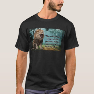 T - Shirt "Bold as a Lion": Trage deine Rechtschaf
