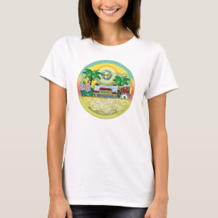 T-Shirt Bondi Beach Paradis - Gelber Himmel